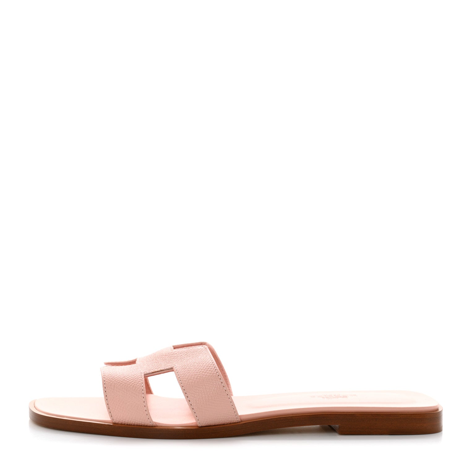 Hermes Epsom Oran Sandals 38.5 Rose Pale 1 of 8