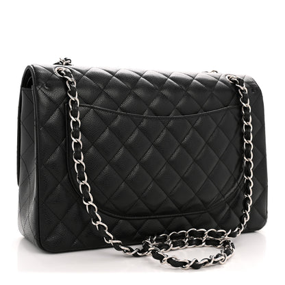 Chanel Caviar Quilted Maxi Double Flap Black 3 of 12