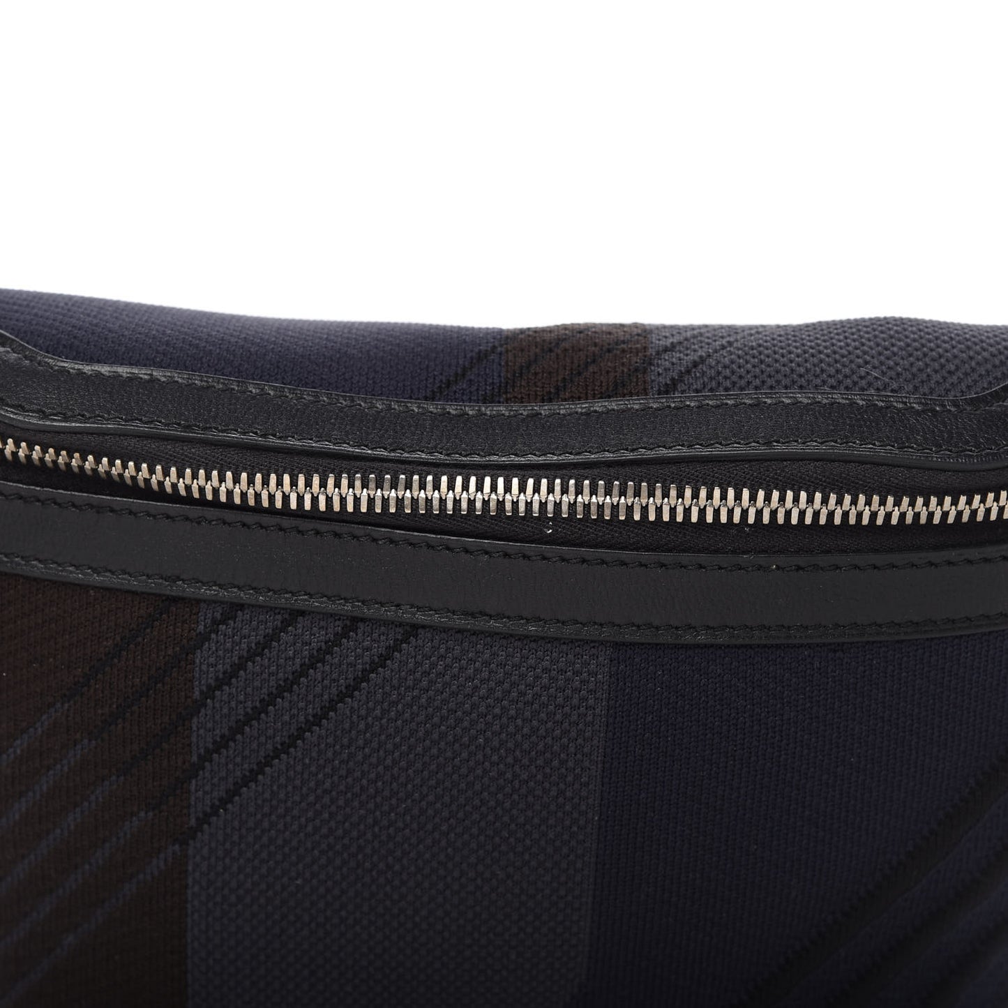 Dynamo Technical Canvas Allegretto Calfskin Cityslide Belt Bag Plomb Bleu Nuit Black