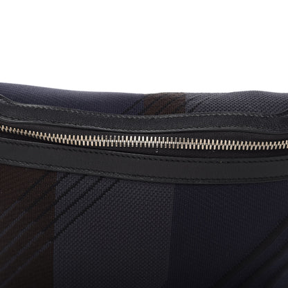 Hermes Dynamo Technical Canvas Allegretto Calfskin Cityslide Belt Bag Plomb Bleu Nuit Black 9 of 10