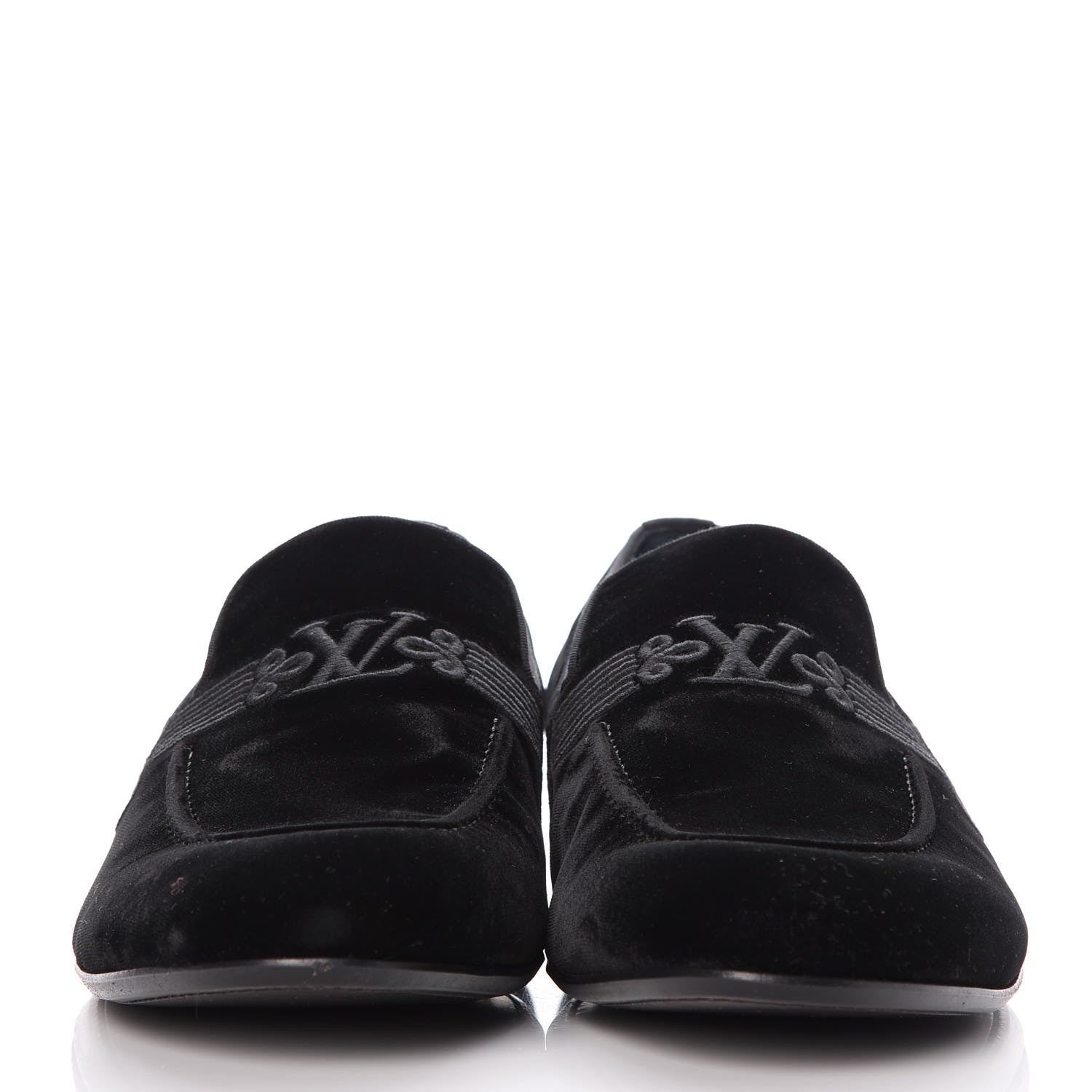 Louis Vuitton Velvet Parade Mens Loafer 12 Black 2 of 8