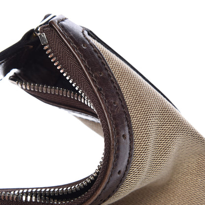 Gucci Canvas Web GG Reins Hobo Brown 9 of 11