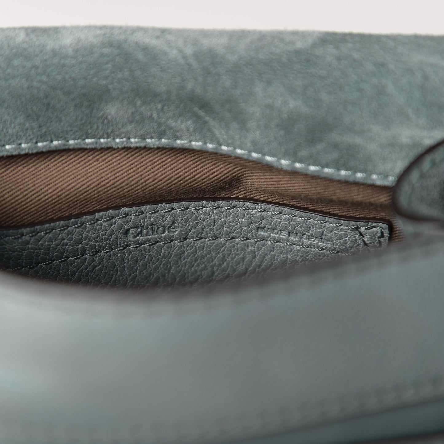 Suede Calfskin Braided Mini Marcie Round Crossbody Bag Cloudy Blue
