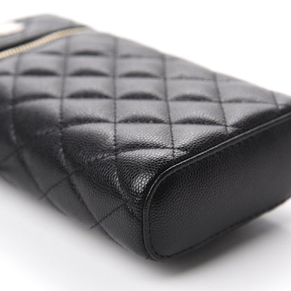 Chanel Caviar Quilted Phone Holder With Chain Black 6 of 11