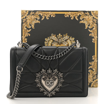 Dolce & Gabbana Calfskin Medium Devotion Crossbody Bag Black 11 of 11