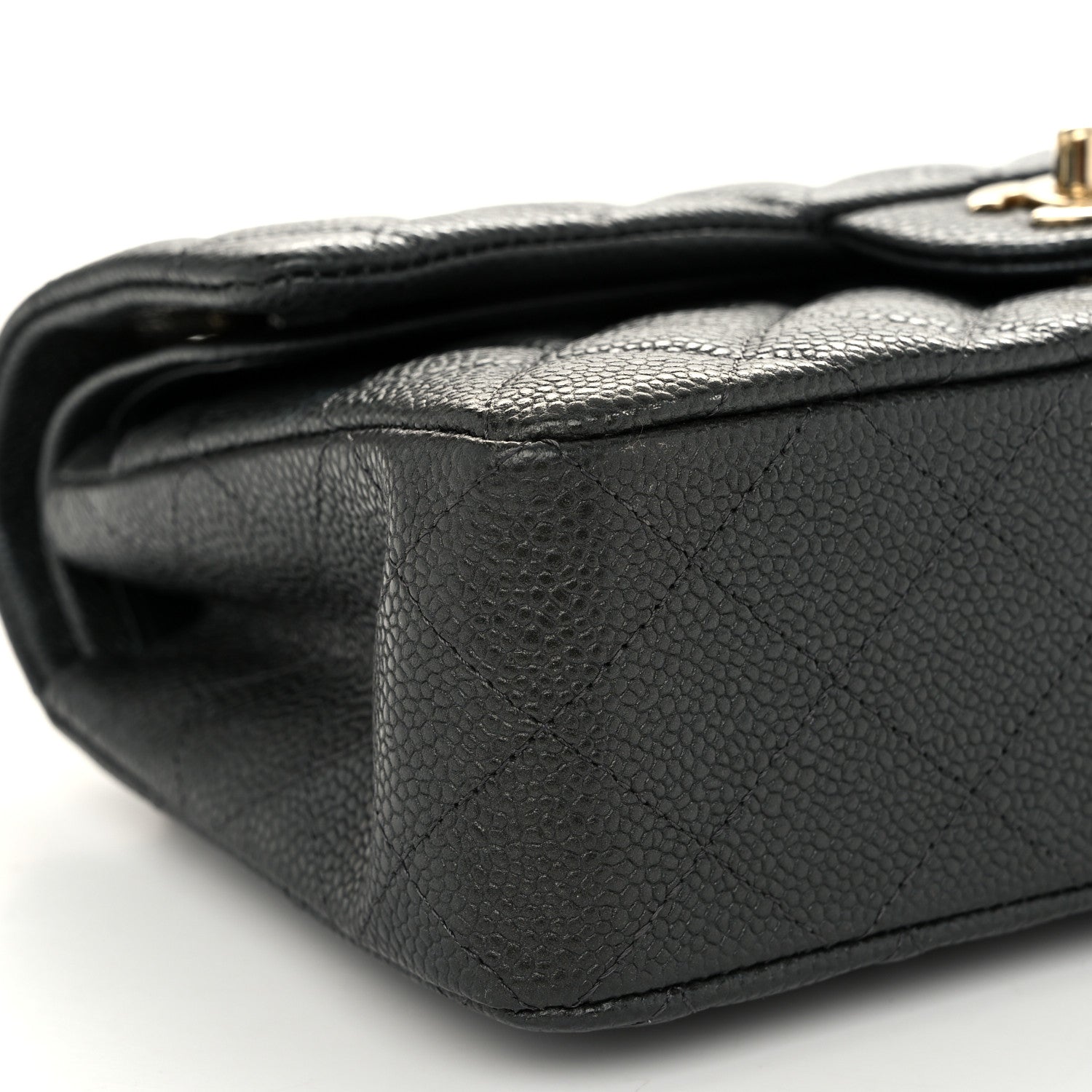 Chanel Caviar Quilted Small Double Flap Dark Grey 9 of 10