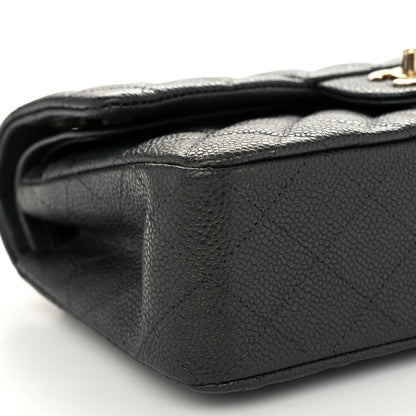 Chanel Caviar Quilted Small Double Flap Dark Grey 9 of 10