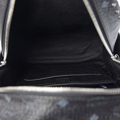 MCM Visetos Studded Small Stark Backpack Black 4 of 9