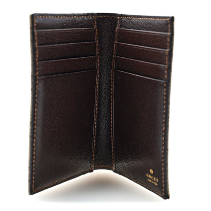 Gucci GG Monogram Essence Classic Card Case Sand Dark Brown 5 of 7