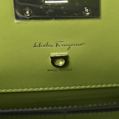 Salvatore Ferragamo Calfskin The Studio Bag Pine Absinthe 6 of 12