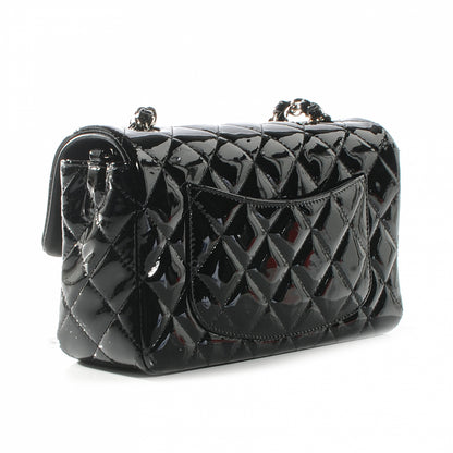 Chanel Patent Quilted Mini Flap Black 3 of 8