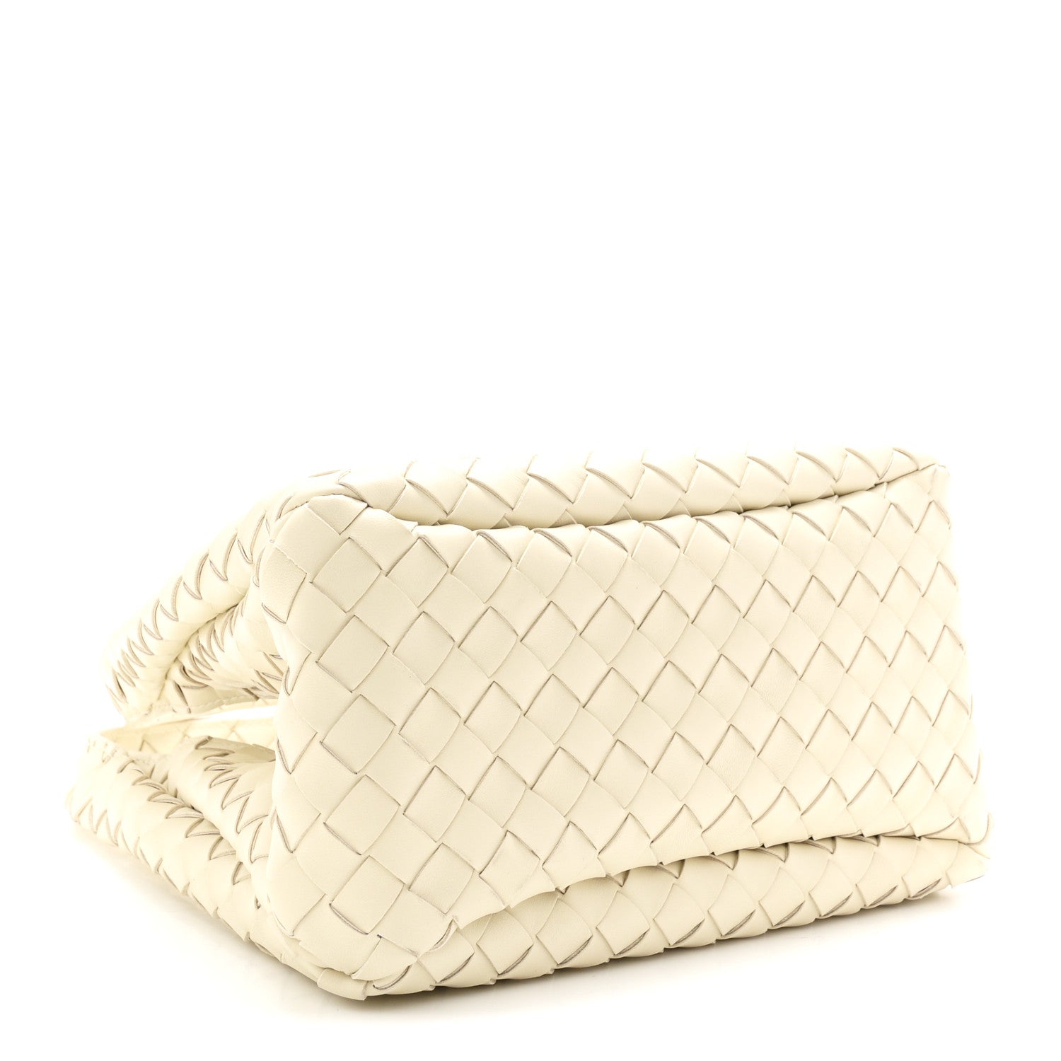 Bottega Veneta Nappa Intrecciato Small Campana Shoulder Bag Sea Salt 4 of 10