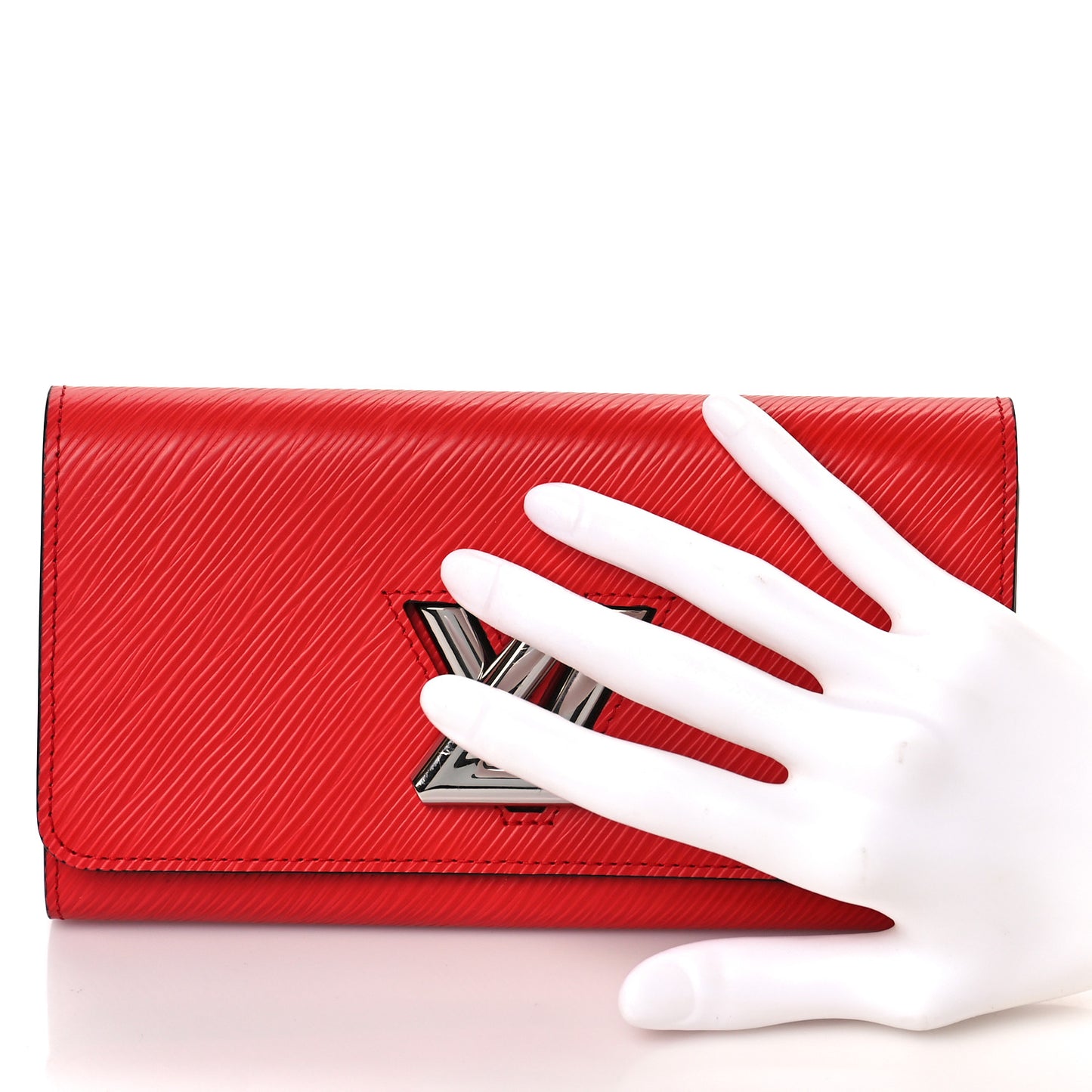Epi Twist Wallet Coquelicot