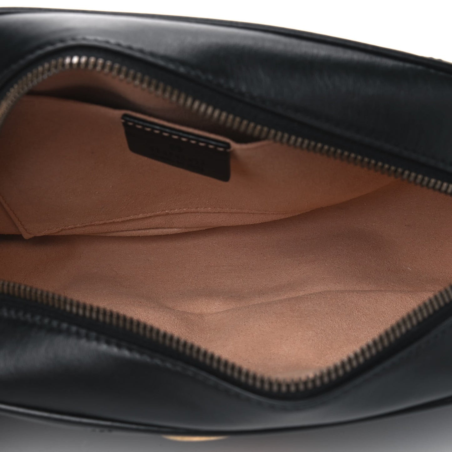 Calfskin Matelasse Small GG Marmont Chain Shoulder Bag Black