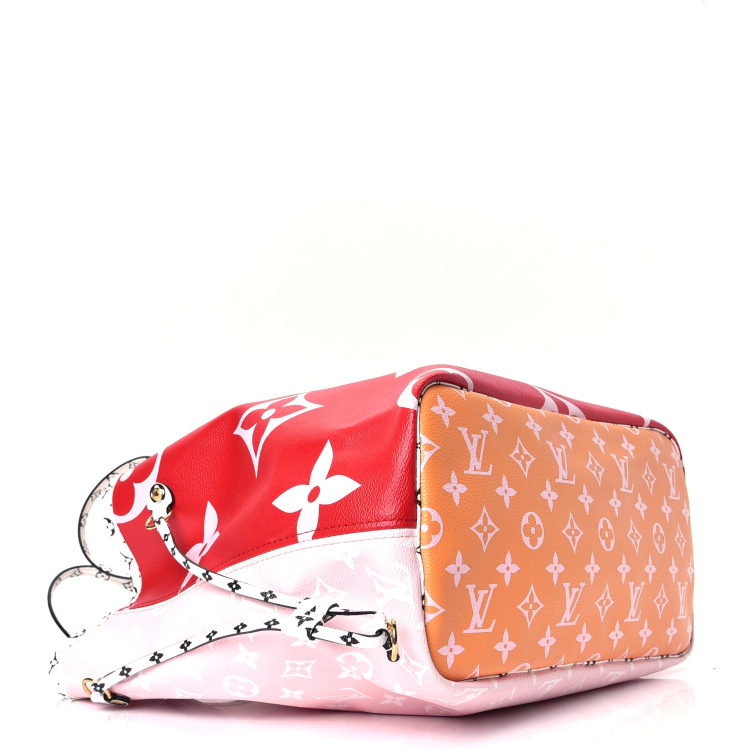 Louis Vuitton Monogram Giant Neverfull MM Rouge 3 of 4