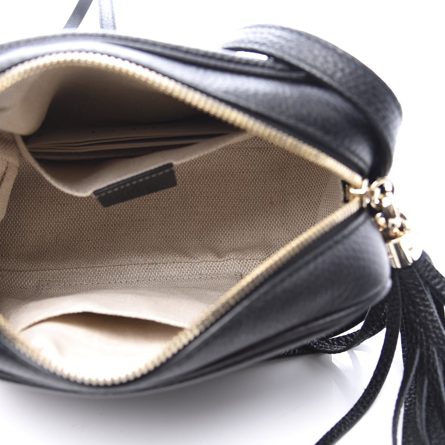 Gucci Pebbled Calfskin Small Soho Disco Bag Black 4 of 11