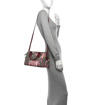 Gucci GG Supreme Monogram Blooms Small Boston Beige Multicolor Dry Rose 2 of 11