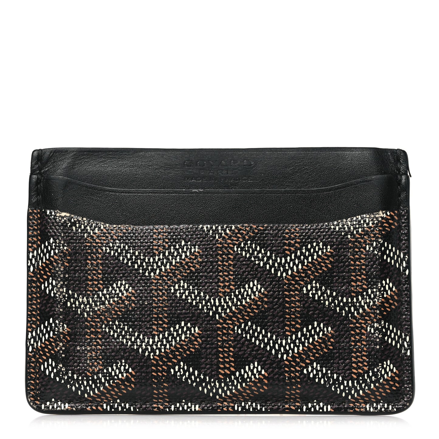 Goyardine Saint Sulpice Card Holder Black