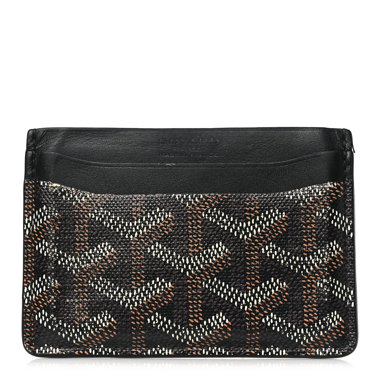 Goyard Goyardine Saint Sulpice Card Holder Black 1 of 8