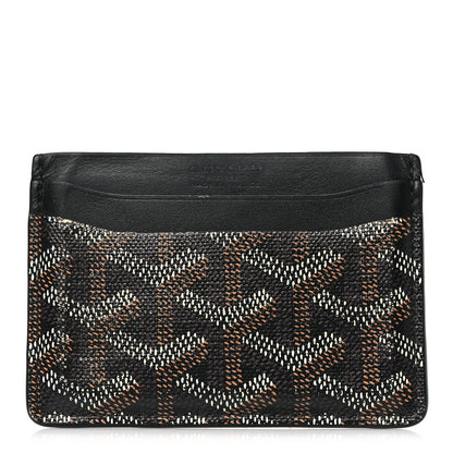 Goyard Goyardine Saint Sulpice Card Holder Black 1 of 8