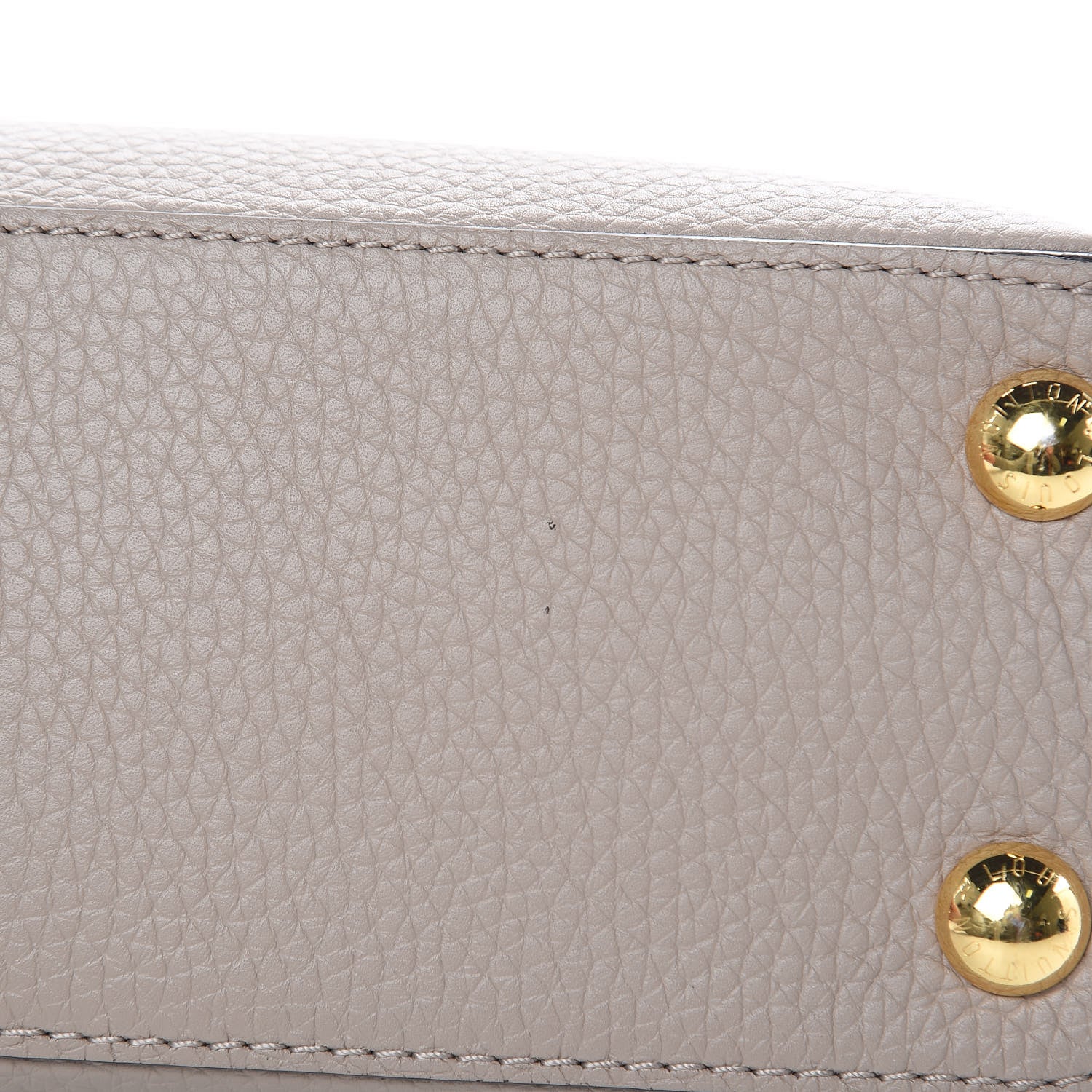 Louis Vuitton Taurillon Capucines BB Galet 9 of 10