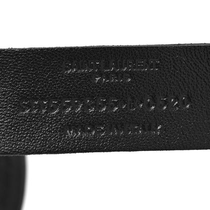 Saint Laurent Calfskin Opyum Double Wrap Bracelet Black 6 of 6