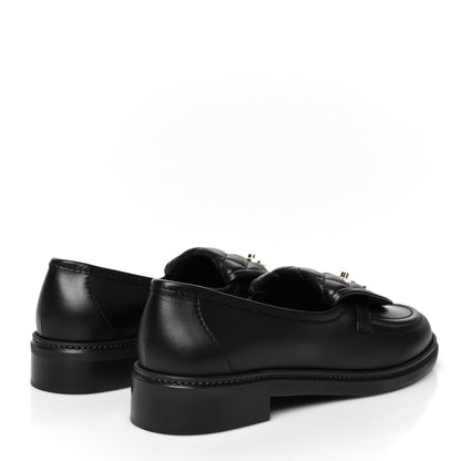 Chanel Lambskin Quilted CC Turnlock Loafers 42 Black 4 of 9