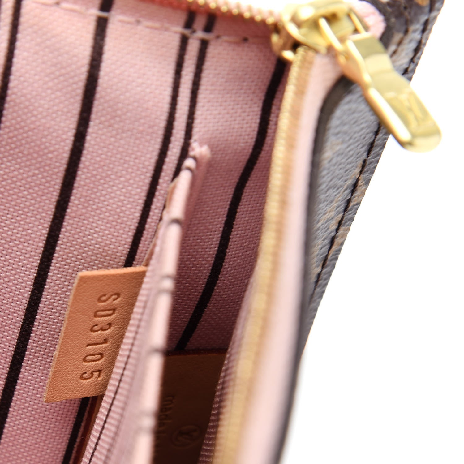 Louis Vuitton Monogram Neverfull MM GM Pochette Rose Ballerine 10 of 10