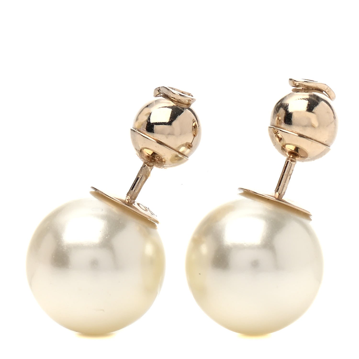 Christian Dior Pearl Tribal Earrings 1 of 4