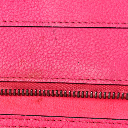 Celine Drummed Calfskin Mini Luggage Fluo Pink 12 of 18