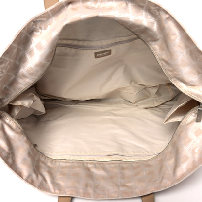 Chanel Nylon Extra Large Travel Tote Beige 5 of 17