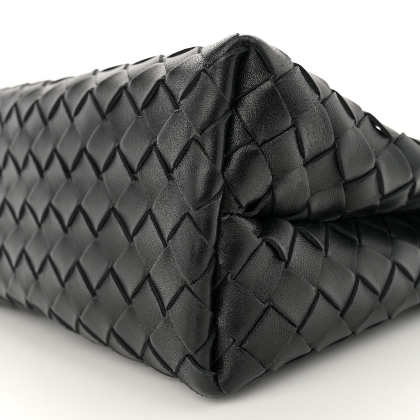 Nappa Intrecciato Small Andiamo Shoulder Bag Black