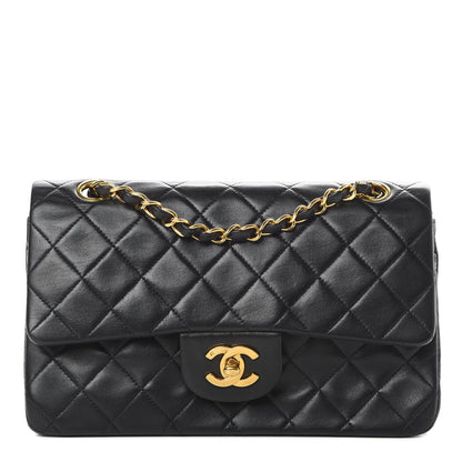 Chanel Lambskin Quilted Small Double Flap Black 1 of 15