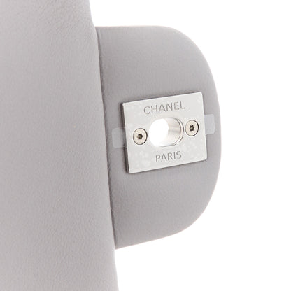 Chanel Lambskin Quilted Mini Rectangular Flap Grey 7 of 12