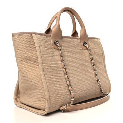 Chanel Mixed Fibers Small Deauville Tote Beige 4 of 13