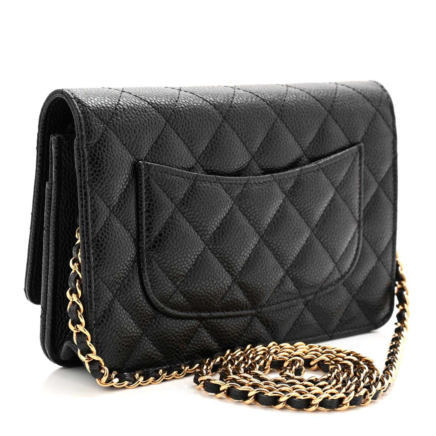Chanel Caviar Quilted Wallet On Chain WOC Black 5 of 23