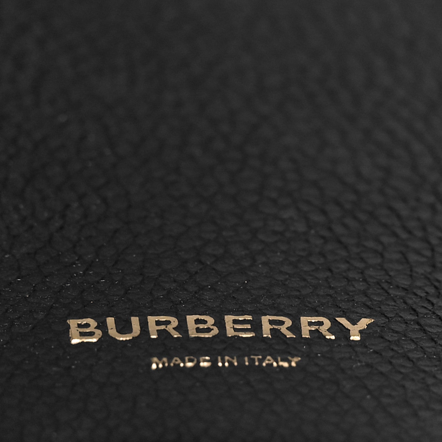Burberry Grainy Calfskin Mini Two Handle Title Bag Black 6 of 8