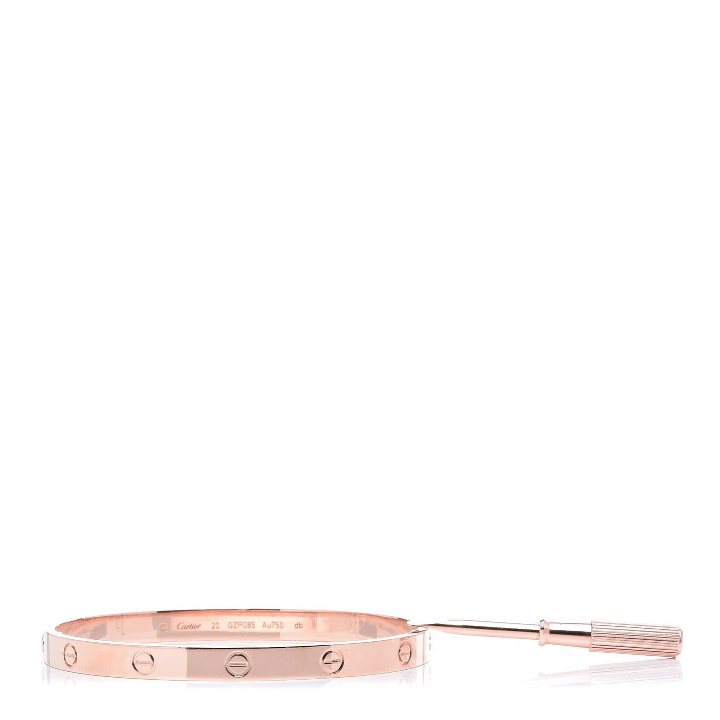 18K Pink Gold LOVE Bracelet 20