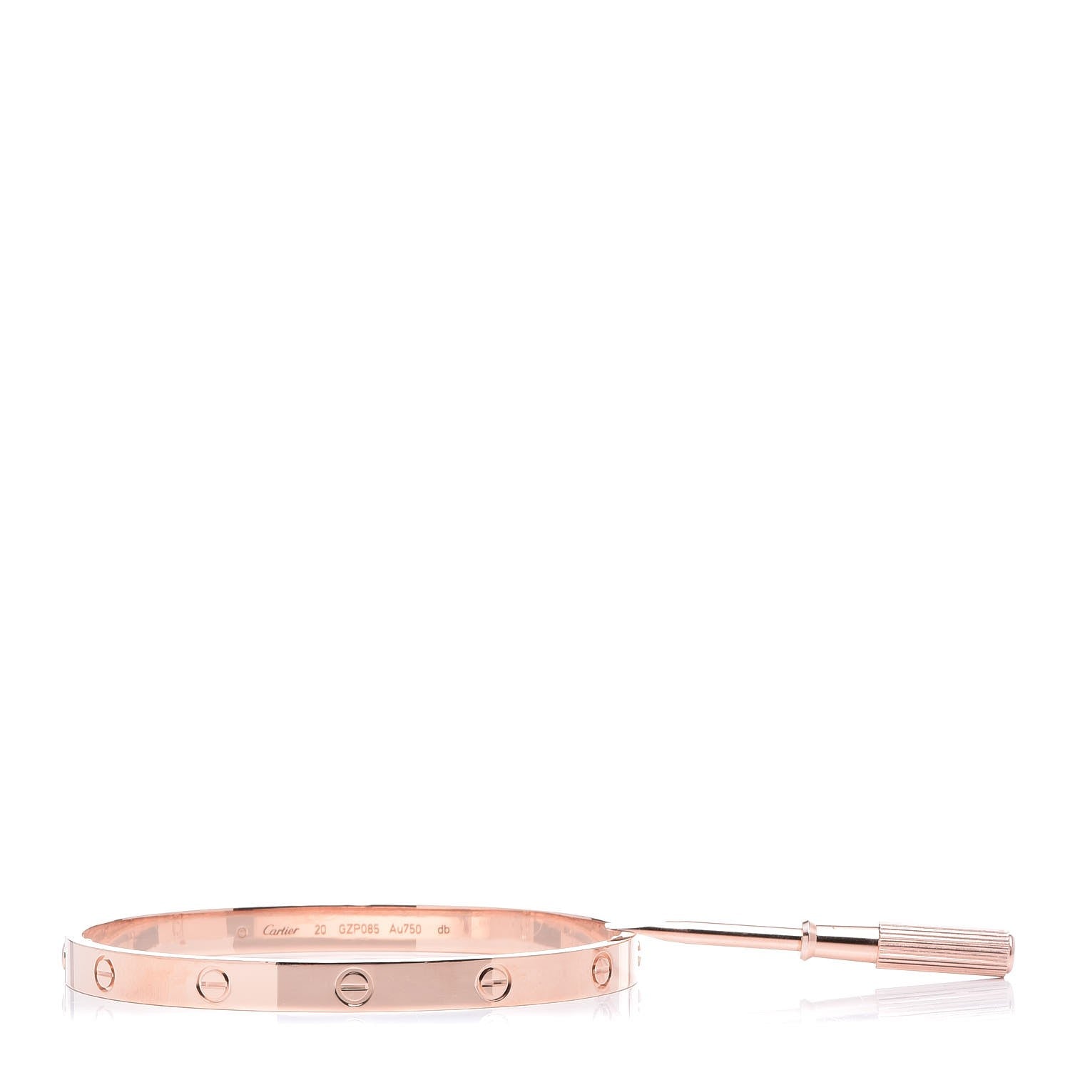 Cartier 18K Pink Gold LOVE Bracelet 20 4 of 7