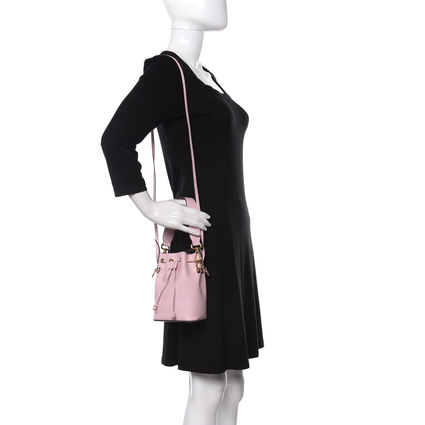Vitello Cruise F is Fendi Mini Mon Tresor Bucket Bag Peonia
