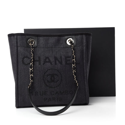 Chanel Mixed Fibers Calfskin Mini Deauville Tote Black 11 of 11