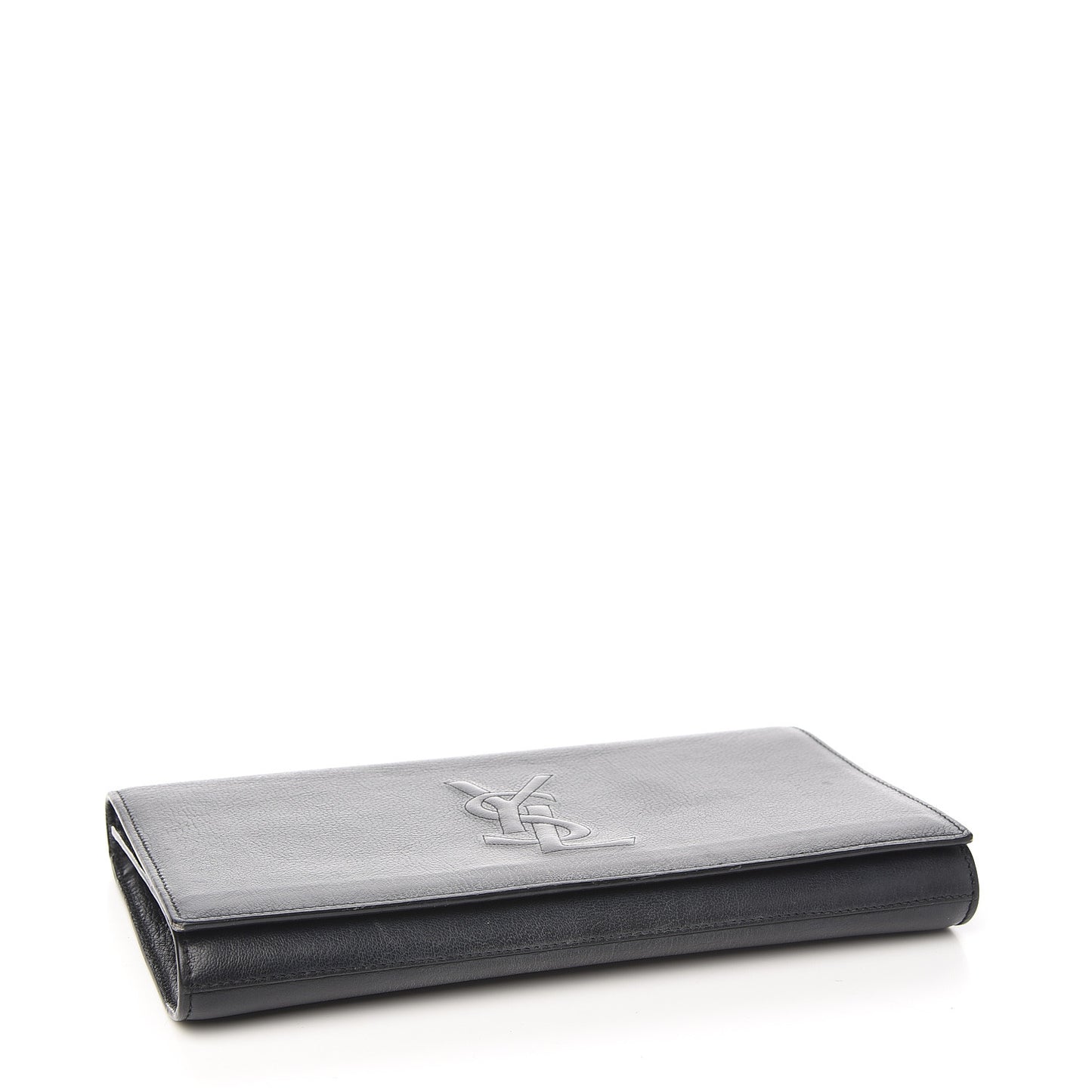 Calfskin Monogram Large Belle De Jour Clutch Black