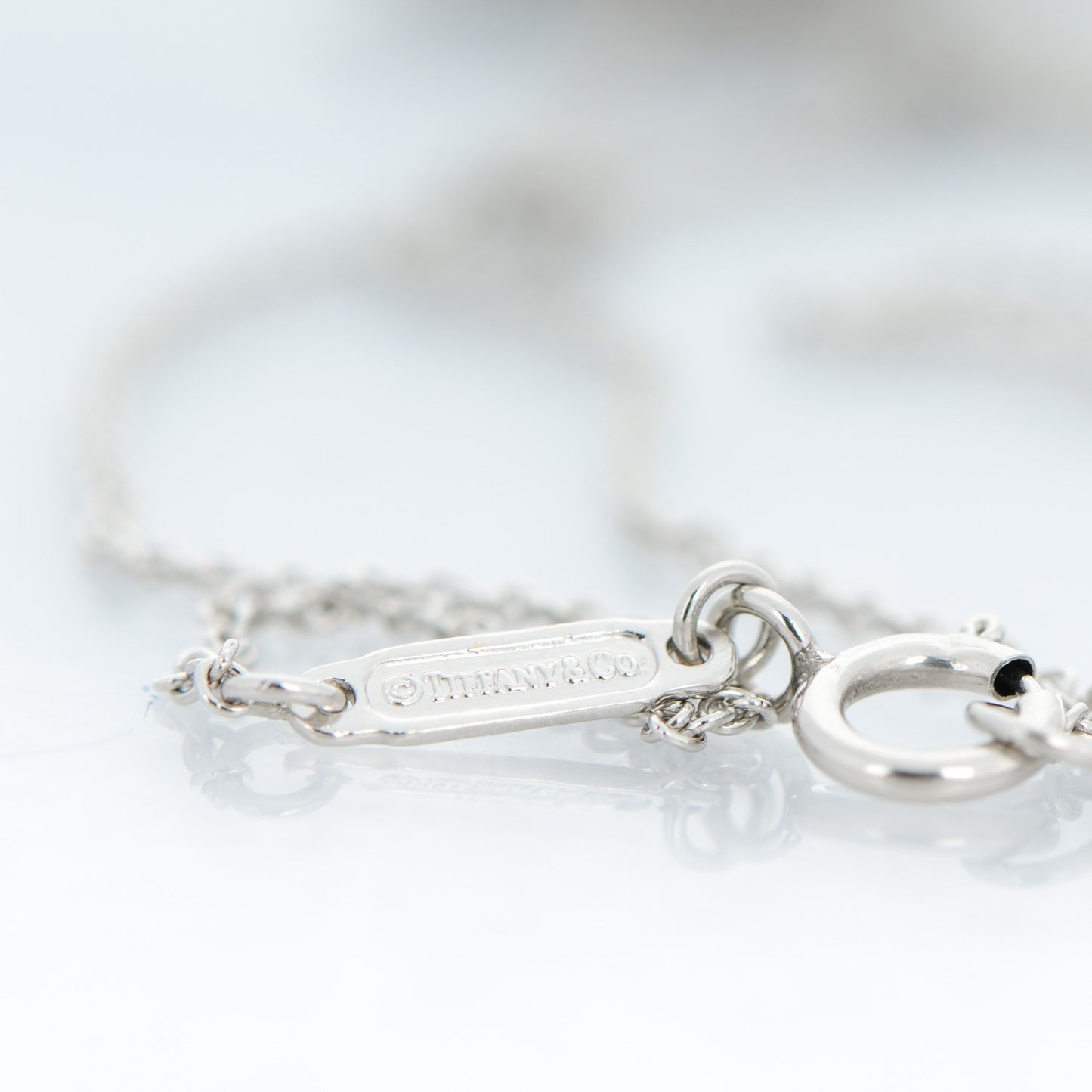 Platinum Diamond .90ct Fleur De Lis Key Pendant Necklace