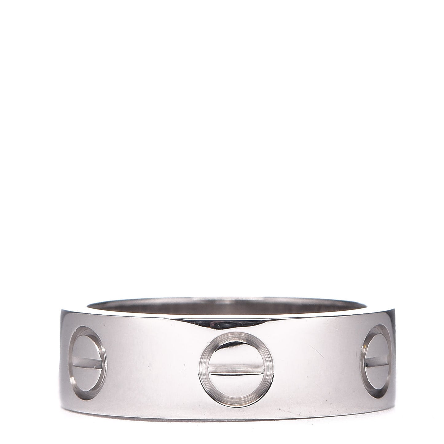 18K White Gold 5.5mm LOVE Ring 48 4.5