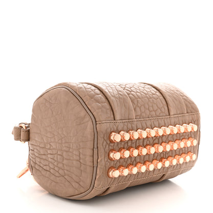 Alexander Wang Pebbled Lambskin Mini Rockie Latte Rose Gold Hardware 4 of 9