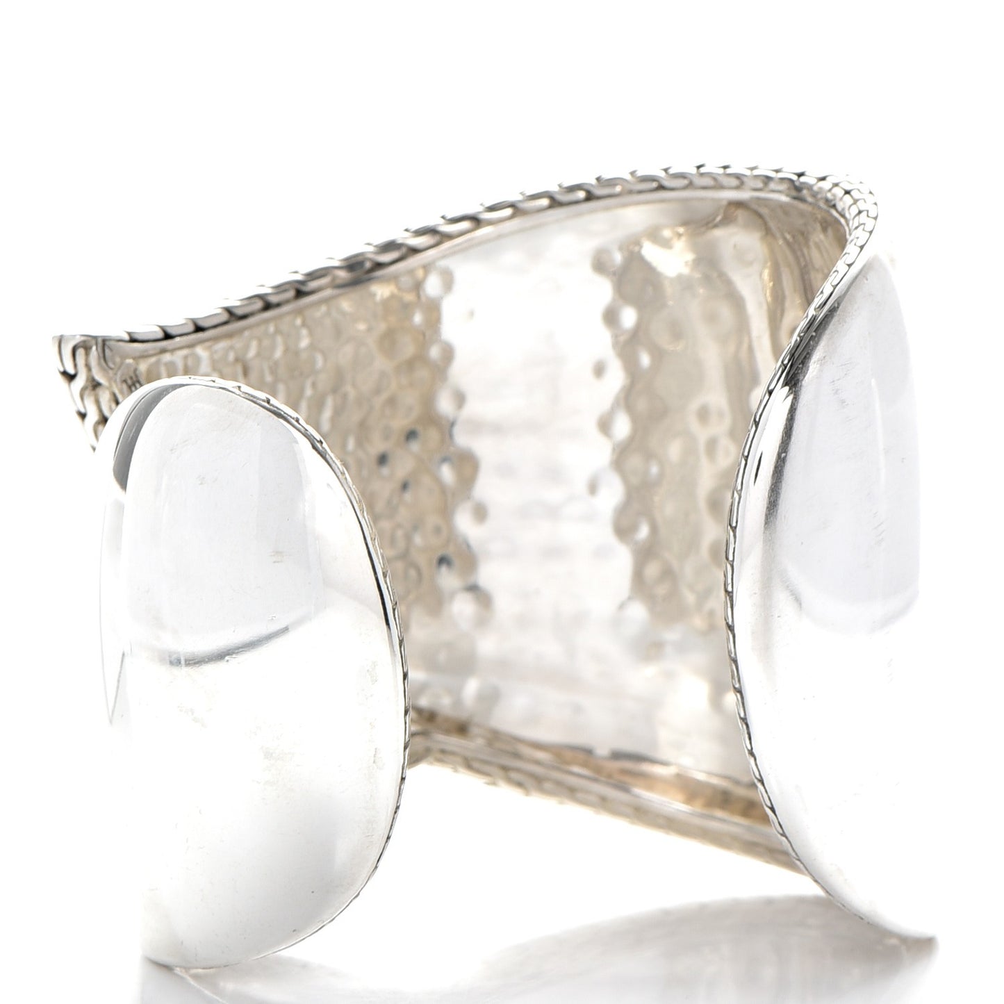 Sterling Silver Palu Kapal Wide Bypass Cuff