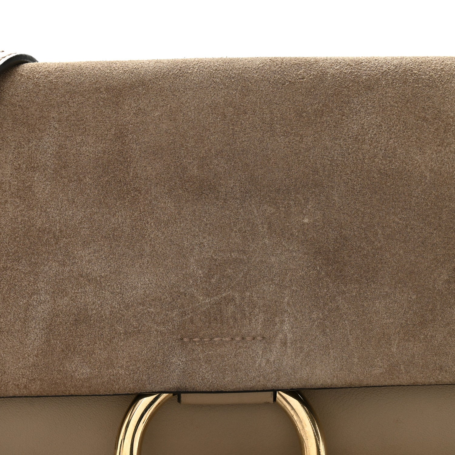 Chloe Suede Calfskin Small Faye Shoulder Bag Motty Grey 8 of 11