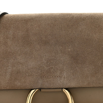 Chloe Suede Calfskin Small Faye Shoulder Bag Motty Grey 8 of 11