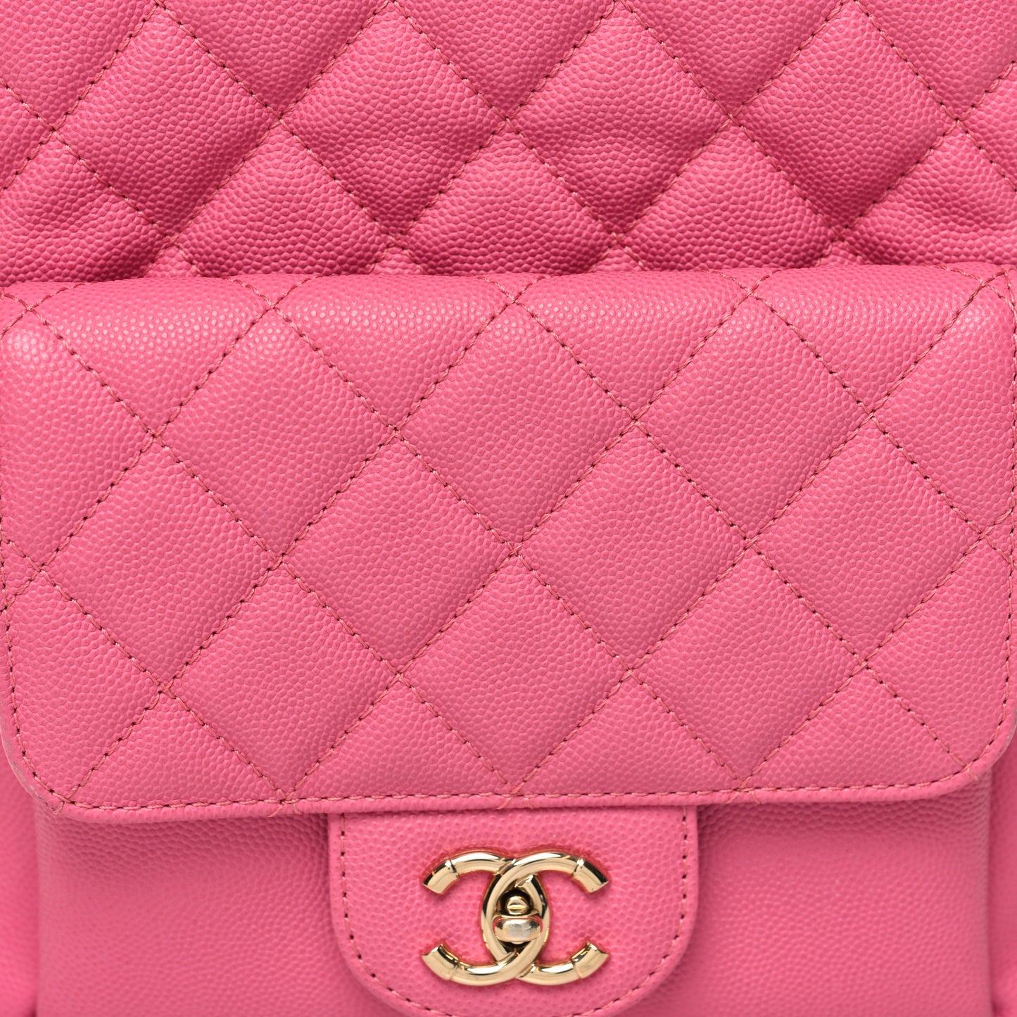 Caviar Quilted Large CC Day Backpack Pink