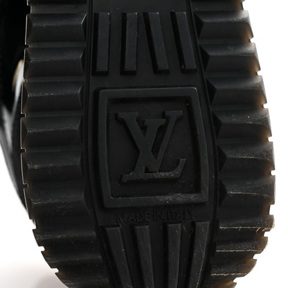 Louis Vuitton Suede Monogram Run Away Sneakers 39 Black 7 of 9
